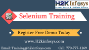 Selenium Webdriver Online Training Course BY H2kinfosys