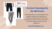 Custom Sweatpants with No Minimum Order – Perfect for Every Occasion